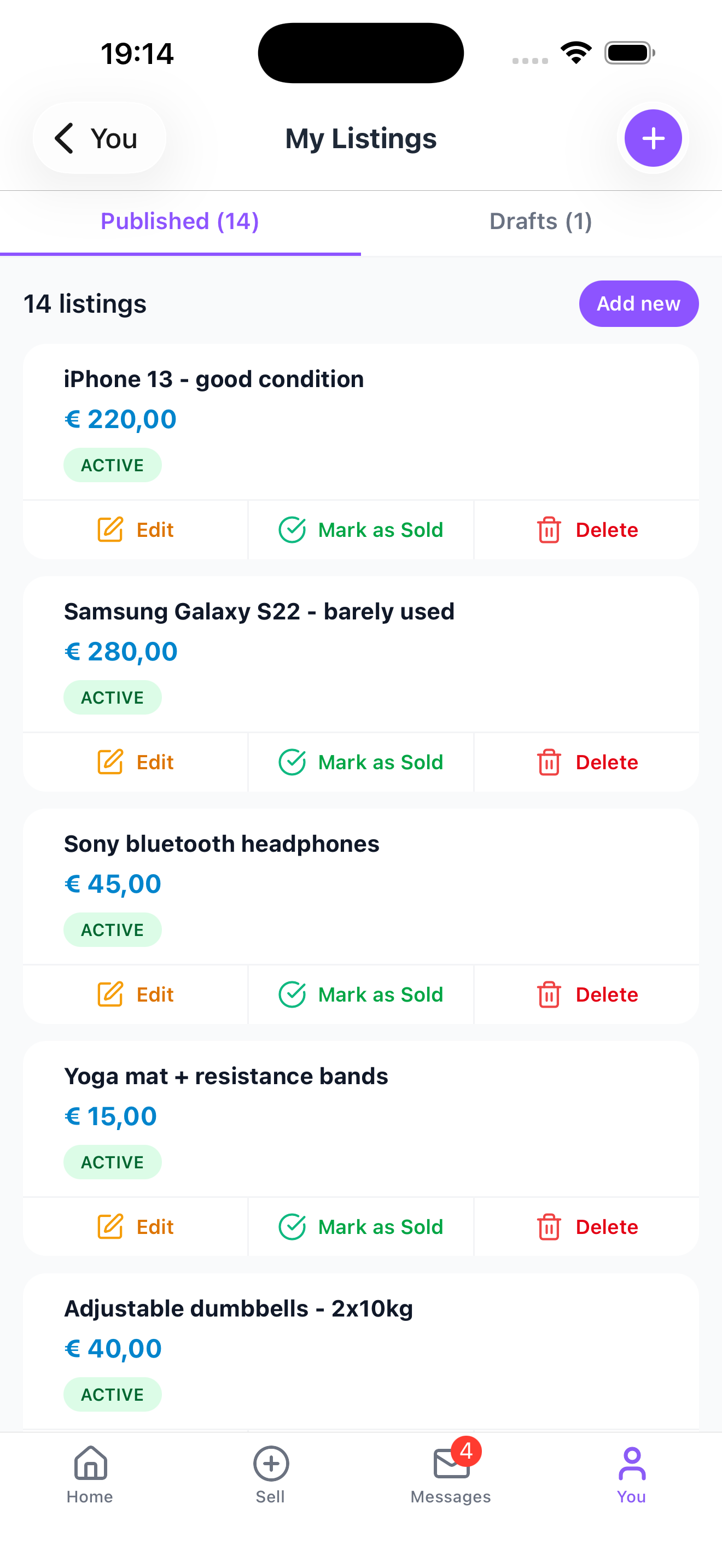 Your listings